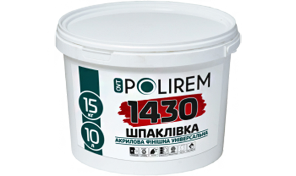 Шпаклівка POLIREM 1430 фінішна (9911501846152), 15 кг